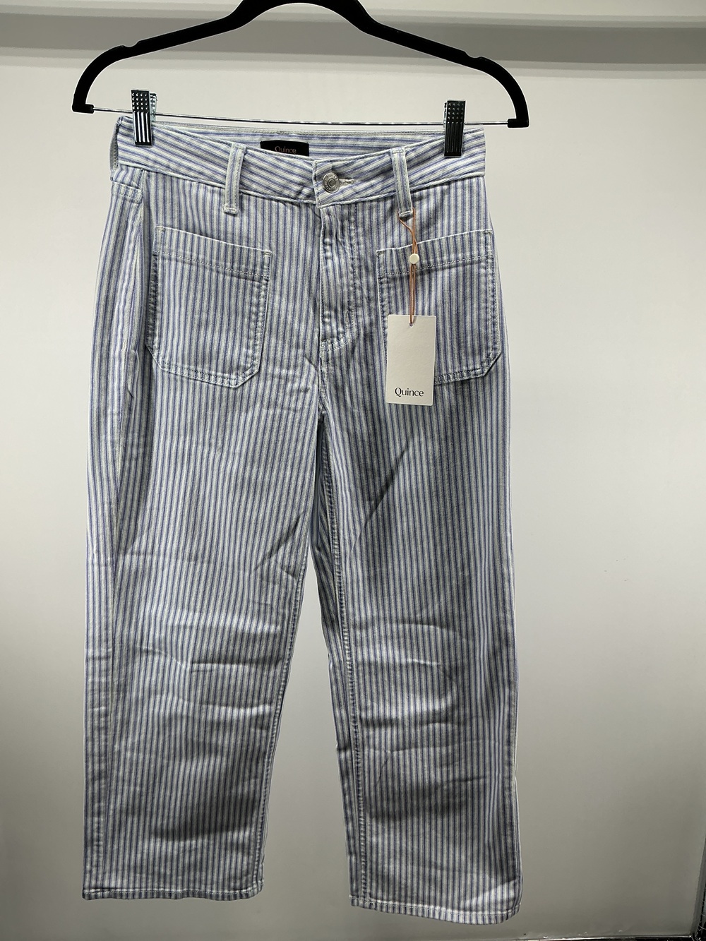 Bella Stretch Patch Pocket Wide Leg Jeans - 24"